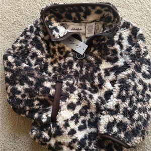 Moda Kids Fleece Sweater - Black and Cream